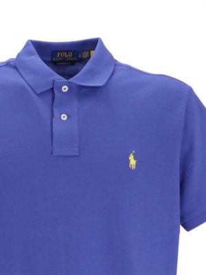 Kokvilnas flīsa polo krekls ar apdruku Polo Ralph Lauren