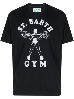 T-shirt di cotone con stampa Mc2 Saint Barth