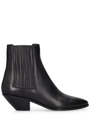 Kožené chelsea boots Saint Laurent čierna
