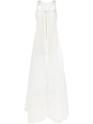 Průsvitné šaty Jacquemus bílé