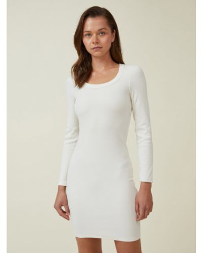 Vestito di cotone Cotton On bianco