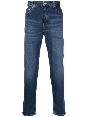 Smal skinny fit-jeans Calvin Klein Jeans blå