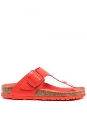 Kožené sandále Birkenstock červená
