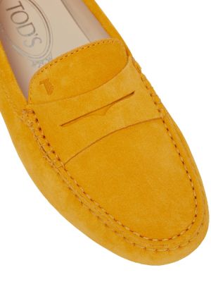 Szarvasbőr loafer Tod's sárga