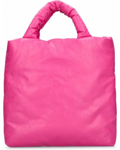Geantă shopper din bumbac Kassl Editions roz