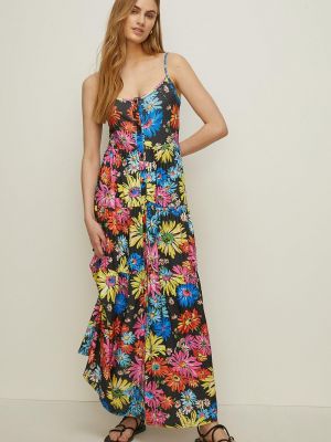Длинное платье на пуговицах в цветочек с принтом Oasis