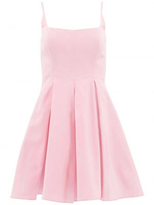 Памучна коктейлна рокля Staud розово