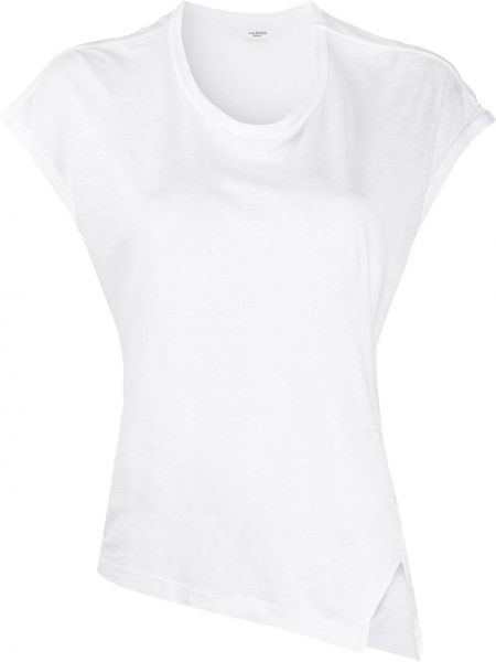 T-shirt asimmetrico Marant étoile bianco