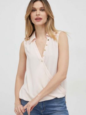 Блуза с апликация Marciano Guess розово