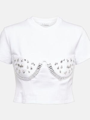 Camiseta de tela jersey de cristal Area blanco