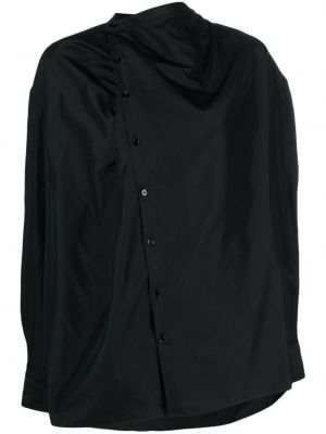 Копринена блуза Lemaire черно
