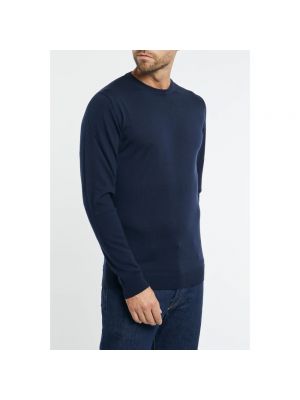 Jersey de lana de lana merino de punto Daniele Fiesoli azul