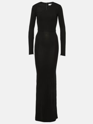 Sukienka midi z dżerseju asymetryczna Alex Perry czarna