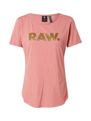 Majica s uzorkom zvijezda G-star Raw zlatna
