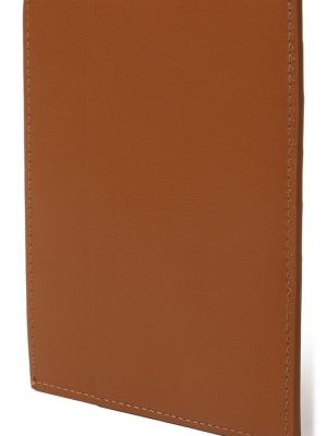 Кожаный кошелек Jil Sander коричневый