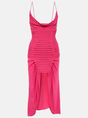 Krepové šaty Dion Lee růžové
