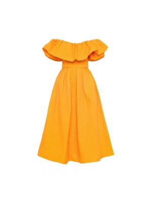 Żółta sukienka midi Rebecca Vallance
