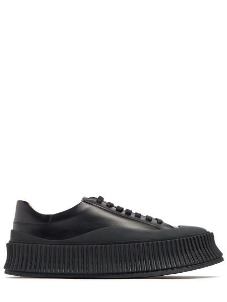 Sneakers i läder Jil Sander svart