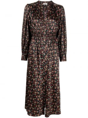 Trykt floral dress Sandro svart