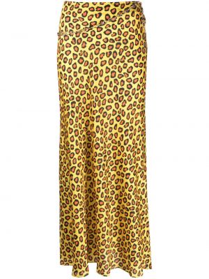 Leopardí dlouhá sukně s potiskem Rabanne