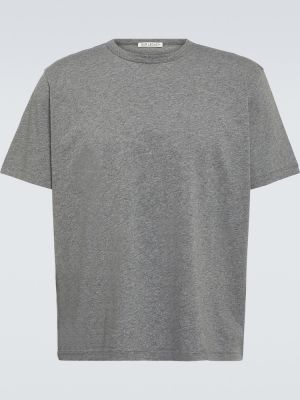 Camiseta de algodón de tela jersey Our Legacy gris
