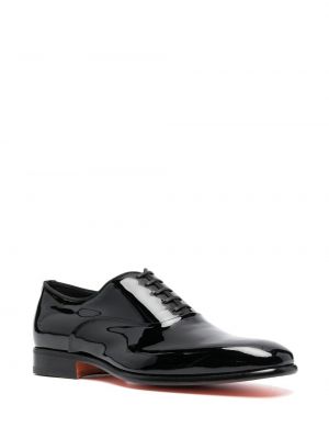 Nėriniuotos oksfordo batai su raišteliais Santoni juoda