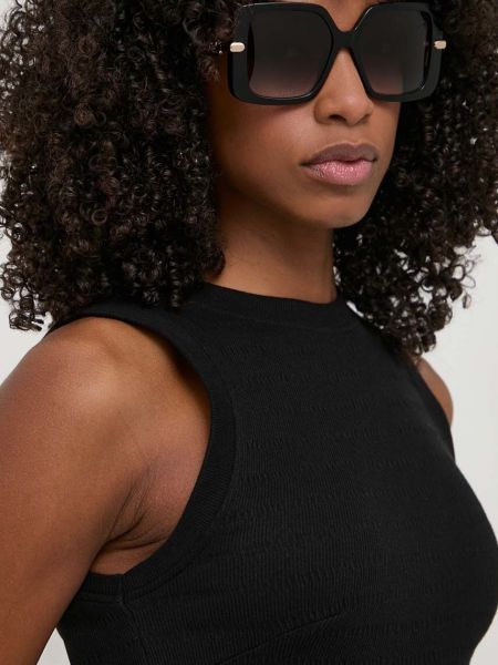 Okulary przeciwsłoneczne Furla czarne