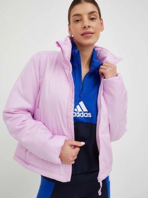 Утепленная куртка Adidas розовая