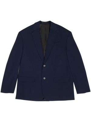 Oversize woll blazer Balenciaga blau