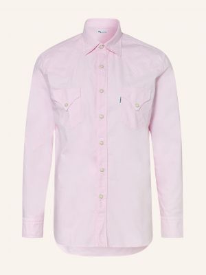 Koszula slim fit Doppiaa różowa