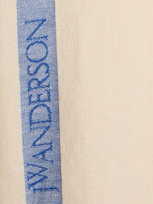 Camisa de lino de algodón oversized Jw Anderson blanco