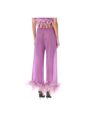 Pantalones con plumas de plumas Oséree violeta