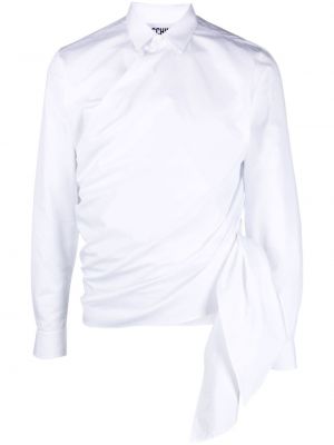 Camicia di cotone Moschino bianco