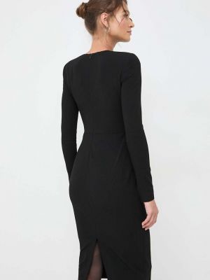 Vlněné mini šaty Victoria Beckham černé