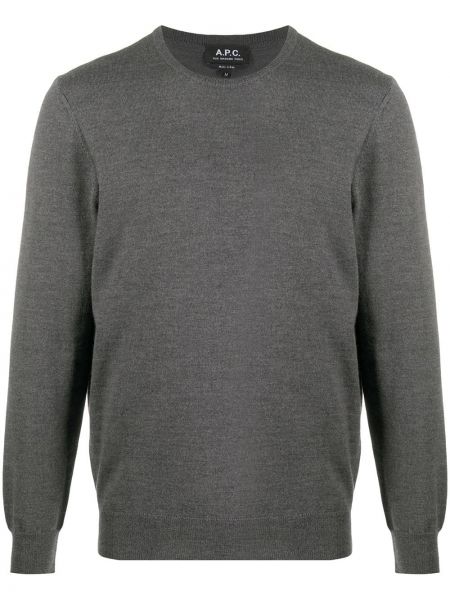 Pullover mit rundem ausschnitt A.p.c. grau