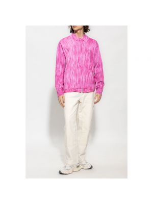 Suéter de algodón Stussy rosa