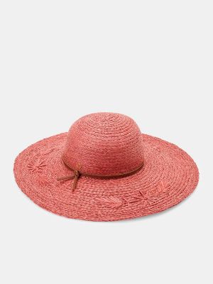 Sombrero con bordado Latouche rosa