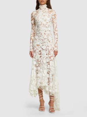 Μάξι φόρεμα από βισκόζη από ζέρσεϋ Philosophy Di Lorenzo Serafini λευκό