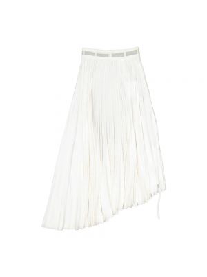 Spódnica midi asymetryczna Dior biała