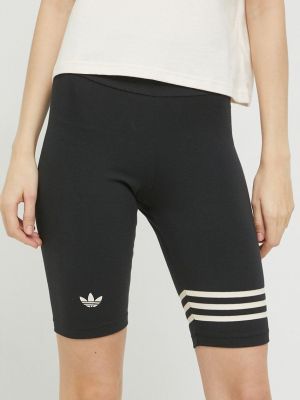 Pantaloni cu talie înaltă Adidas Originals negru