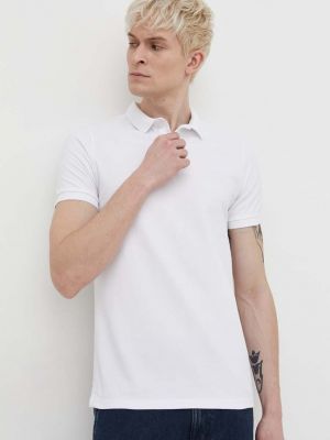 Pamučna polo majica Superdry bijela