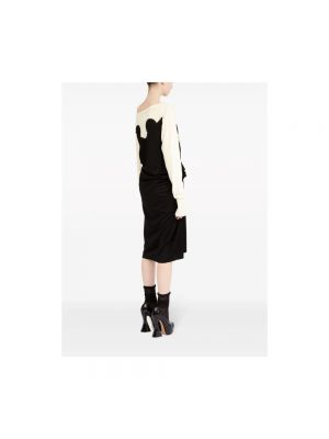 Sukienka mini z dżerseju Maison Margiela czarna
