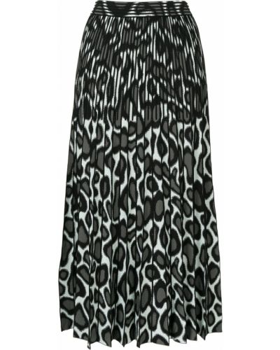 Falda de punto con estampado abstracto Proenza Schouler negro