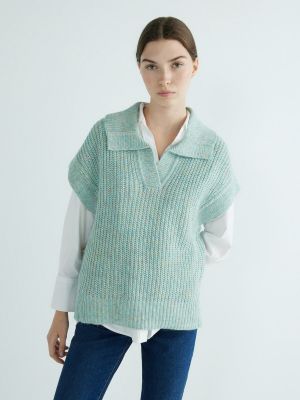 Chaleco de lana de punto Esprit Collection verde