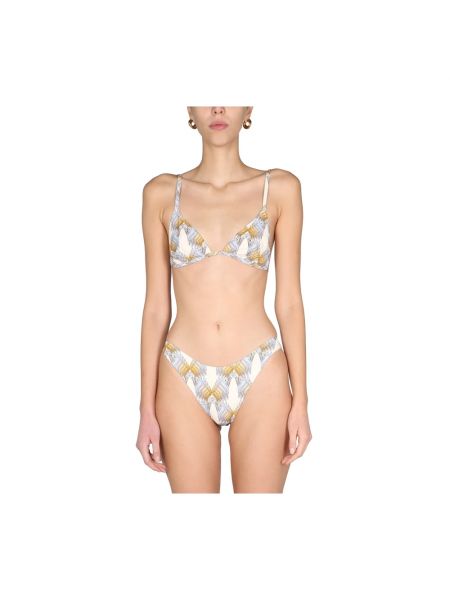 Bikini à imprimé à motifs abstraits Tory Burch jaune