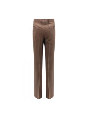 Pantalones chinos con cremallera Lardini marrón