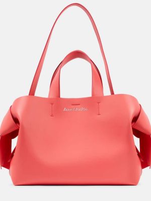 Leder shopper handtasche Acne Studios pink