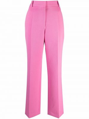 Pantalones rectos Victoria Beckham rosa