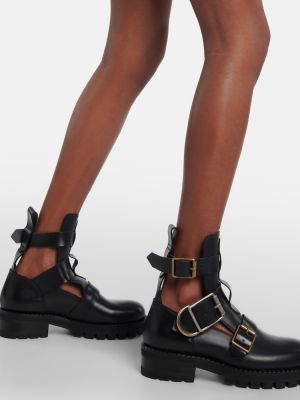 Iš natūralios odos auliniai batai Vivienne Westwood juoda