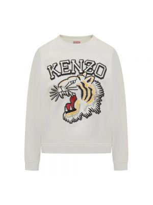 Bluza w tygrysie prążki Kenzo biała